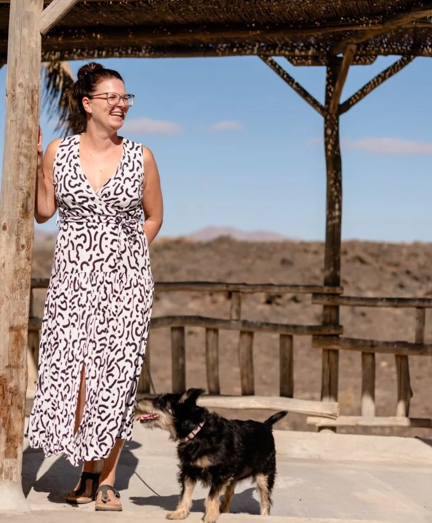 Tanja Lenke mit Hund